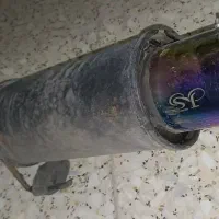 منبع اگزوز سایلنسر دار در حد نو و سنسور ودریچه گاز