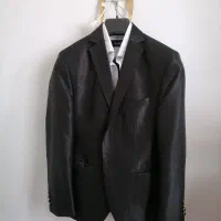2دست کت و شلوار مشکی و آبی کاربنی