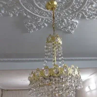 یه جفت لوستر کریستال آنتیک قدیمی|لوستر و چراغ آویز|تهران, شهرک شریعتی|دیوار