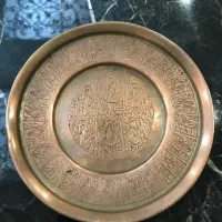 کاسه مسی،بشقاب مسی،دیوارکوب مسی،نوربلین،گلدان مسی