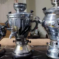 سماور گازی و سماور برقی و جام و سینی و کاسه