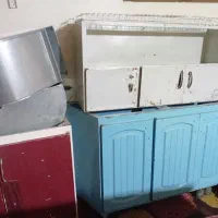 تعدای کابینت آبچکان سینک و کانال کولر