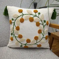 کاور کوسن پانچدوزی شده تمام دست دوز