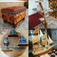 تولید انواع کارهای تزئینی وچوبی به صورت تکی وتعداد