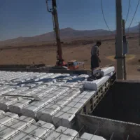 ارماتوربندی وقالب بندی اجرای استخر صفحه ستون وبتن