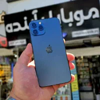 آیفون ۱۲ پرومکس حافظه ۲۵۶ پلمپ باتری ۸۰ آبی درحدنو
