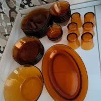 طرح معاوضه وخریدنقد ظرف پیرکس عسلی باچینی وآرکوپال