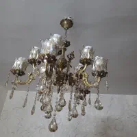 لوستر برنز ۱۰ شاخه|لوستر و چراغ آویز|ری, سیزده آبان|دیوار