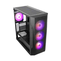 کیس گیمینگ همراه با مانیتور و لوازم