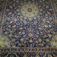 فرش دست بافت ۱۲ متری کاشمر سورمه ای