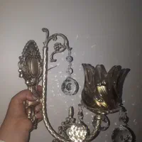 لوستر دیواری وسقفی اینه کنسول ست برنزی برنجی