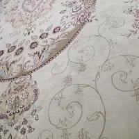 دوتخته فرش کرمی جفت