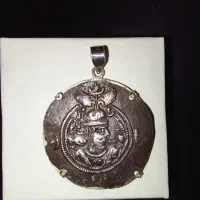 مدال سکه ای نقره خالص پادشاهی خسرو پرویز ساسانی|کلکسیون سکه، تمبر، اسکناس|تبریز, |دیوار