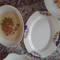 تعدادی ظرف ملامین مرغ خوری ودوعددمیوه خوری|ظروف سرو و پذیرایی|شاهینشهر, نظامی|دیوار