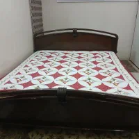 تخت با تشک جهان خواب دونفره در حد نو