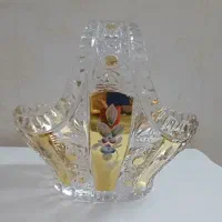 سبد شکلات خوری چک طلاکوب طرح آلیش گل برجسته