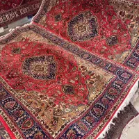 جفت ۶متری دستبافت تبریز زمینه مسی