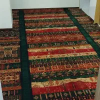 فرش الگانس سبز موکت مدرن 1005