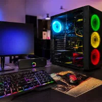 کامپیوتر گیمینگ i5 / RX580 + تجهیزات کامل