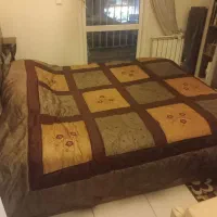 تخت دو نفره چوبی کشو دار بدون تشک