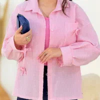شومیز صورتی پاستیلی