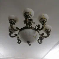 لوستر 8 شاخه برنجی