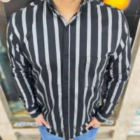 پیراهن راه راه پنبه کش