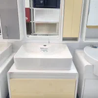 روشویی کابینتی کد ۳ کرم رنگ
