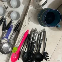 لوازم اشپزخانه کفگیر ملاقه فنجون