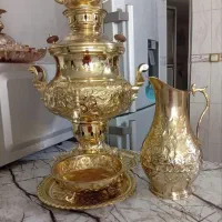 سماور برنجی،زغالی