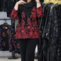 مخمل پولک دوزی مجلسی|لباس|ابهر, |دیوار