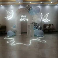بادکنک گل آرایی تم تولد افتتاحیه