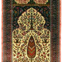 ذرع و نیم دورو تمام ابریشم طبیعی