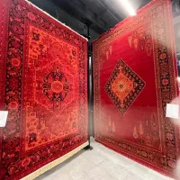 فرشهای طرح دستبافت رنگ لاکی بدون پیش پرداخت و سود|فرش|خاوران, |دیوار