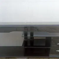 میز زیرتلویزیونی شیشه ای