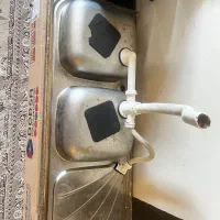 سینک ظرف شویی|آب‌چکان و نظم‌دهنده ظروف|فولادشهر, B6|دیوار