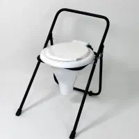 توالت فرنگی مبله تاشو با قیف جدا