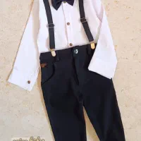 ست پیراهن و شلوار ساسبندی مجلسی بچگانه لباس بچگانه