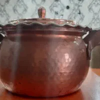 دو عدد قابلمه تمام مس|ظروف پخت‌وپز|اندیمشک, |دیوار