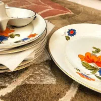سرویس کیک خیار خوری عتیقه قدیمی بلغاری نو توافقی