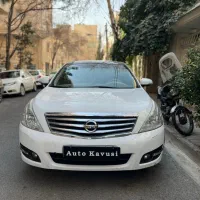 نیسان تیانا 1392 سفید فول بدون رنگ