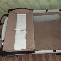 تخت و گهواه پارکی چند کاره کودک|تخت و صندلی بچه|شیراز, شهرک مفتح|دیوار