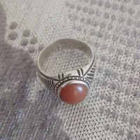 انگشتر نقره نگین مهره برد ..