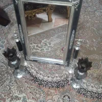 آینه و شمعدان در حد نو