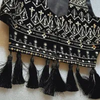 جلیقه مخمل پولک دوزی