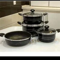 سرویس قابلمه و تابه لانه زنبوری 7 پارچه