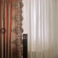 پرده حریر به همراه والان و کتیبه|پرده، رانر، رومیزی|رشت, لاکان|دیوار