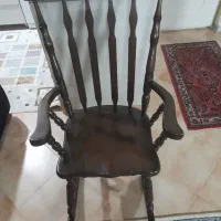 صندلی راک چوبی