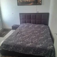 تخت خواب دو نقره با تشکر و اینه و کنسول