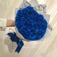 دسته گل های آبی متنوع